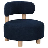 Best Furniture Outlet - Coaster - Zonie Boucle Upholstered Barrel Back Accent Chair Blue - 903168